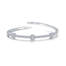 2.90 CTW Halo Station Flexible Tennis Bracelet B0194CLP68