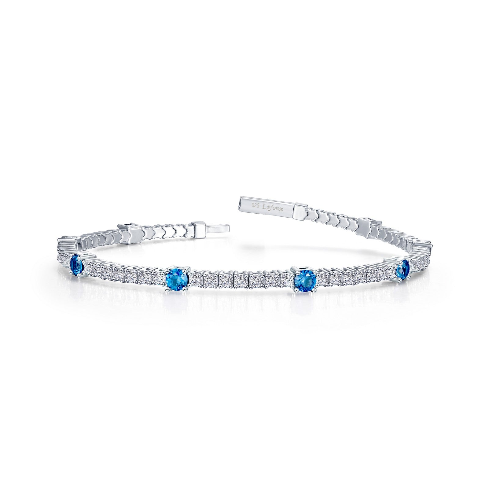 3.25 CTW Station Flexible Tennis Bracelet B0196BTP68