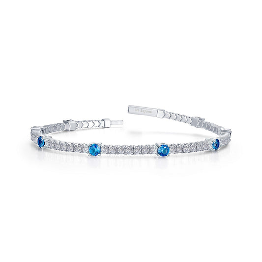 3.25 CTW Station Flexible Tennis Bracelet B0196BTP68
