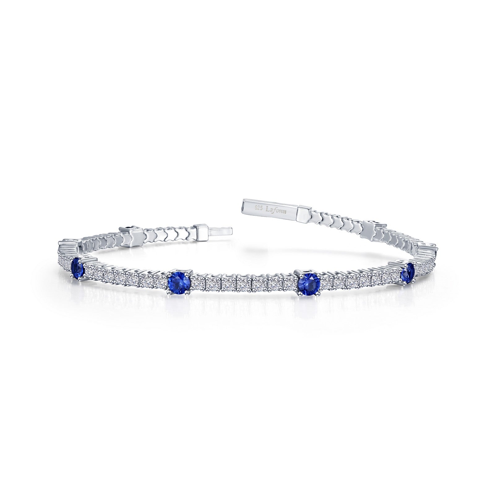 3.25 CTW Station Flexible Tennis Bracelet B0196CSP68