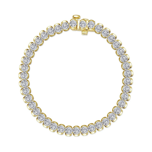7.5 CTW Aria Half-Bezel Tennis Bracelet B0220CLG70