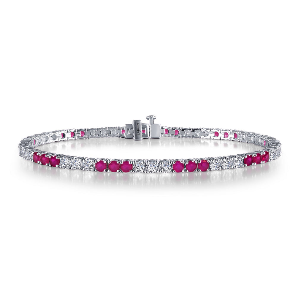 Lafonn Classic Round Ruby Bracelet B2001CRP72