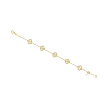 Gold Clover Motif Bracelet B2005CLG68