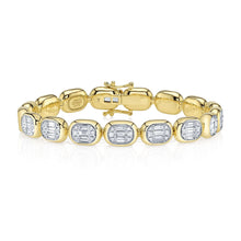 3.40CT DIAMOND BAGUETTE TENNIS BRACELET