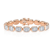 3.40CT DIAMOND BAGUETTE TENNIS BRACELET