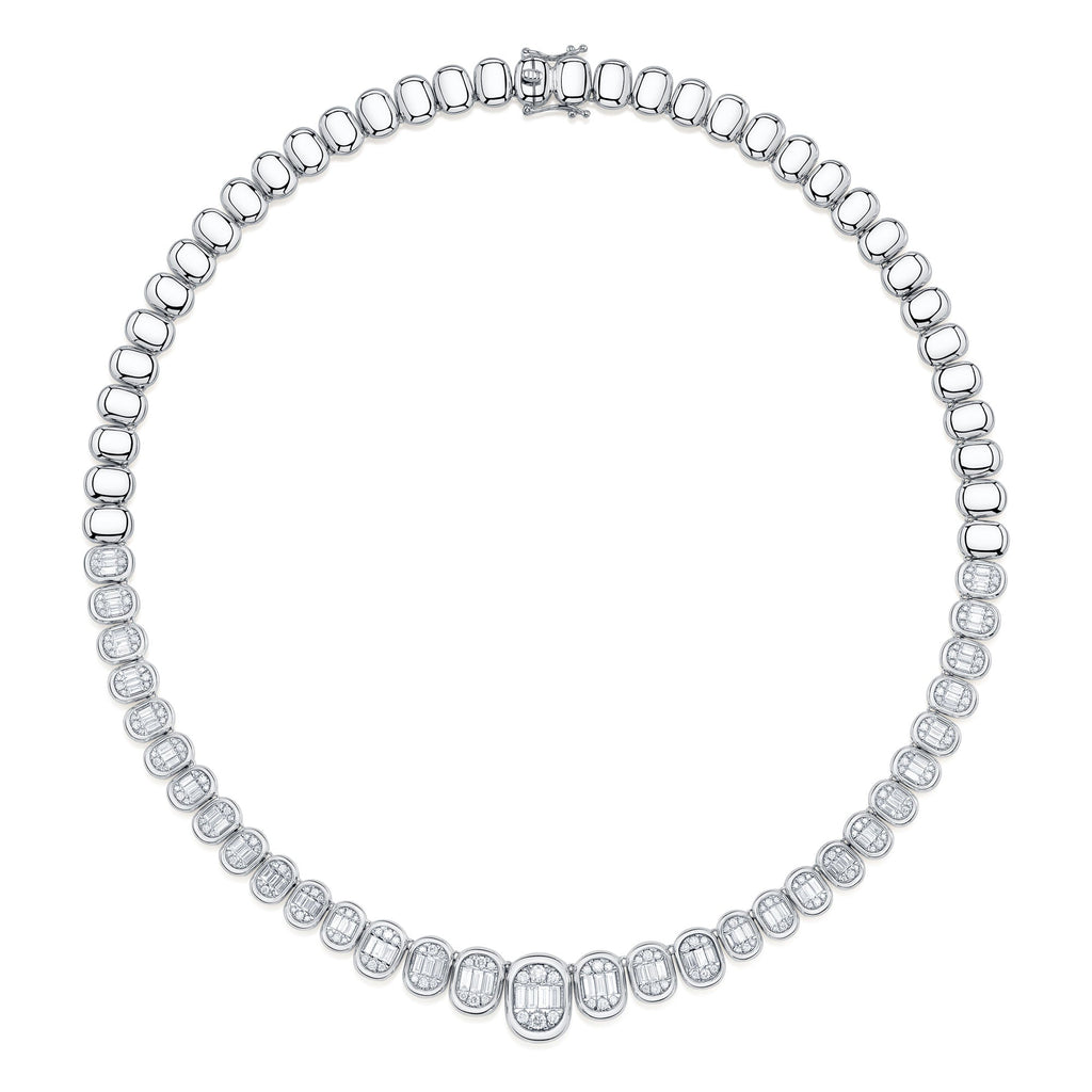 4.95CT DIAMOND BAGUETTE NECKLACE