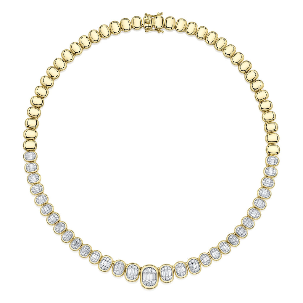 4.95CT DIAMOND BAGUETTE NECKLACE