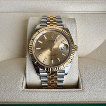 Rolex Datejust 41 Two-Tone Fluted Champagne Color Jubilee Watch 126333-0010