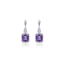 Lafonn Birthstone Emerald February Amethyst Earring BE007AMP00