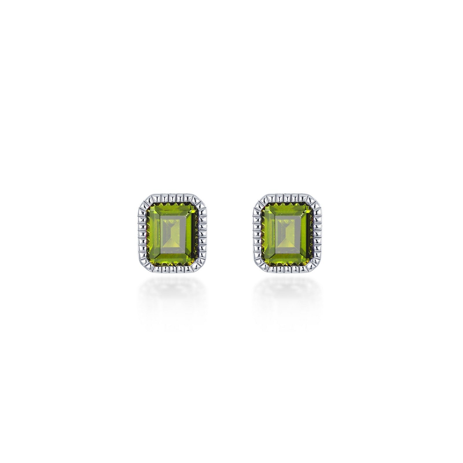 May Birthstone Solitaire Stud Earrings BE008EMP00