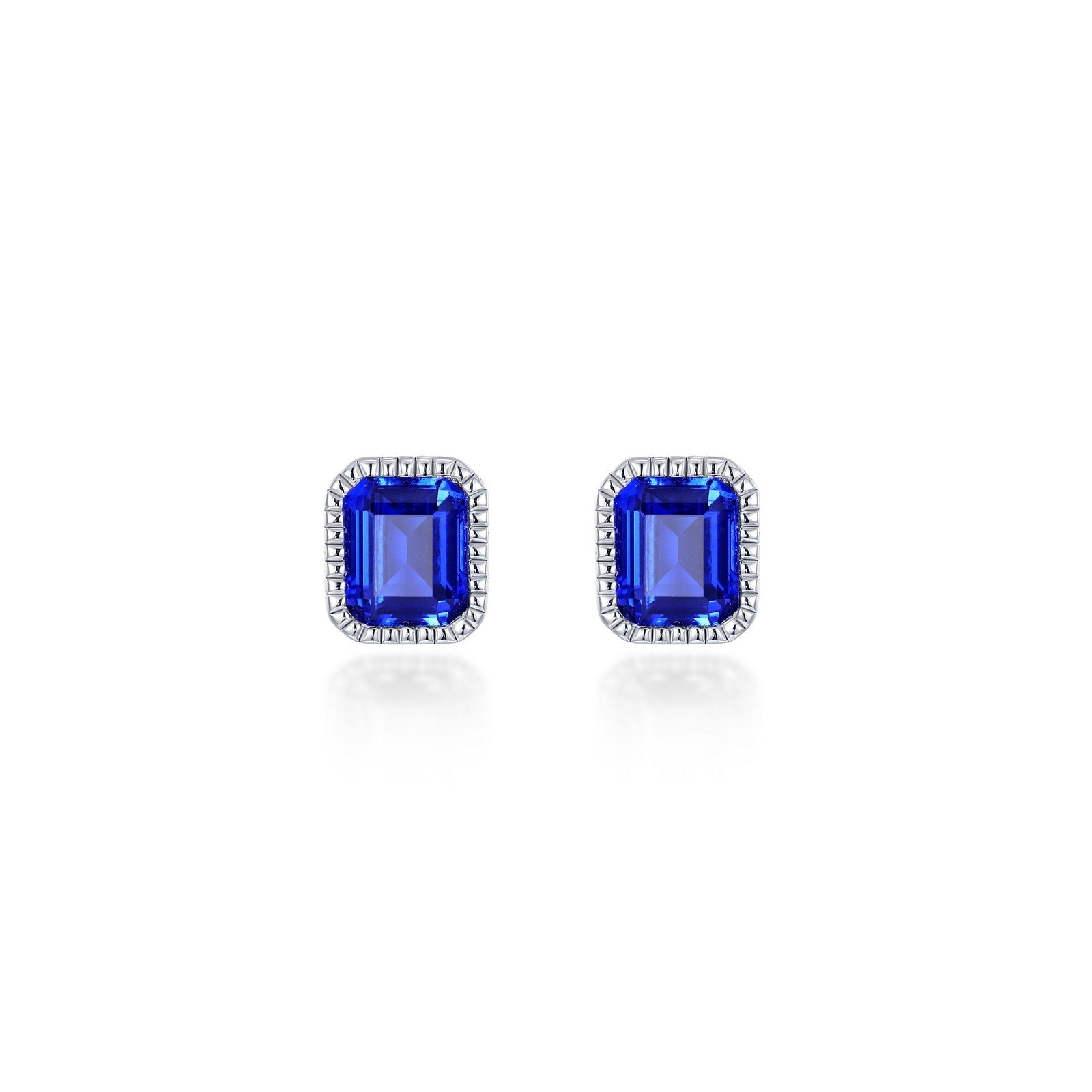 May Birthstone Solitaire Stud Earrings BE008EMP00