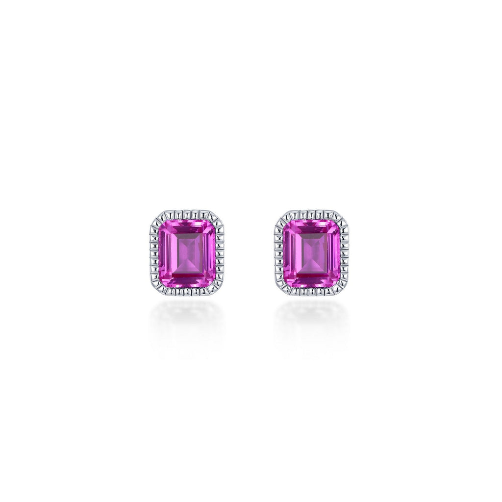 October Birthstone Solitaire Stud Earrings BE008TMP00