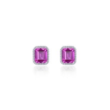 October Birthstone Solitaire Stud Earrings BE008TMP00