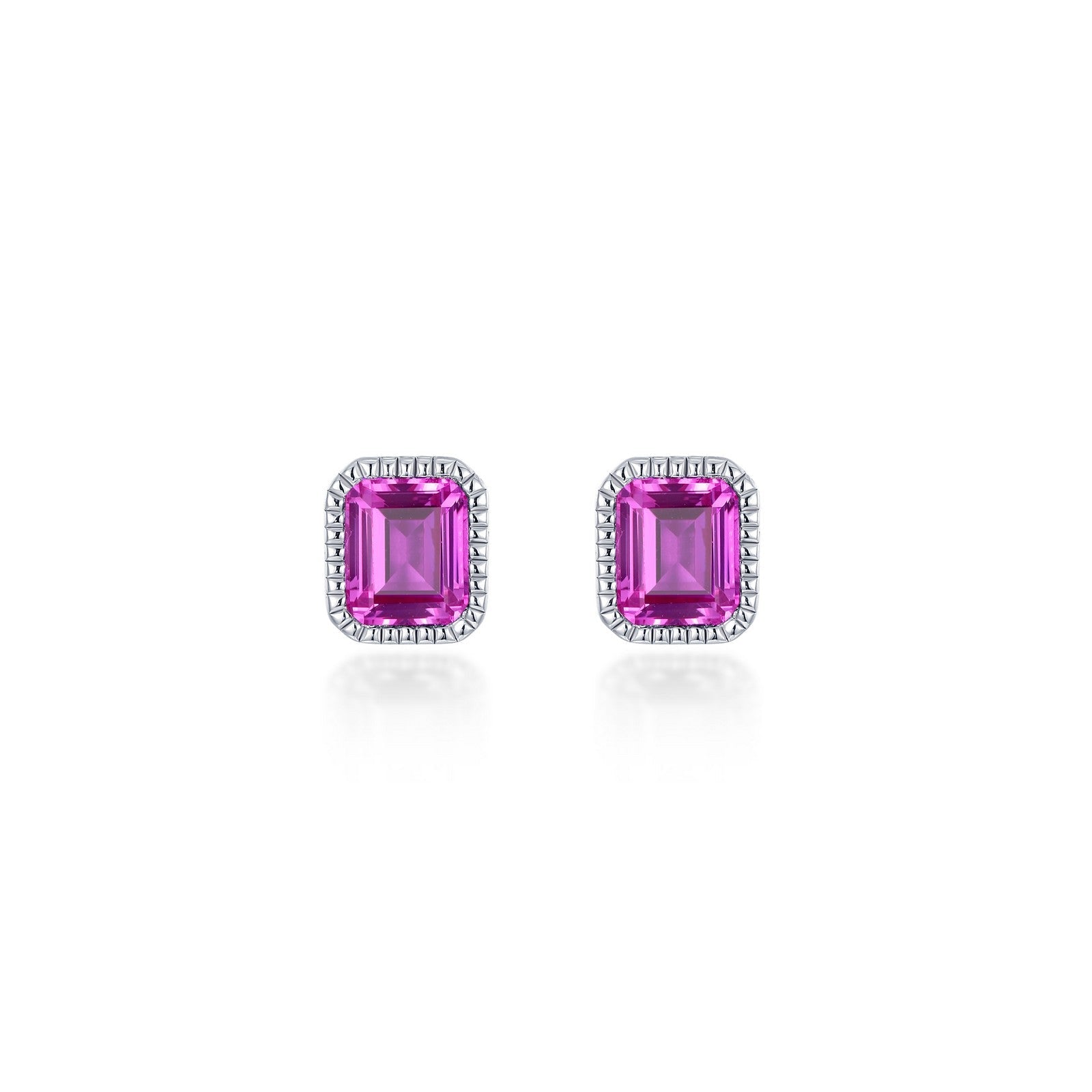 May Birthstone Solitaire Stud Earrings BE008EMP00