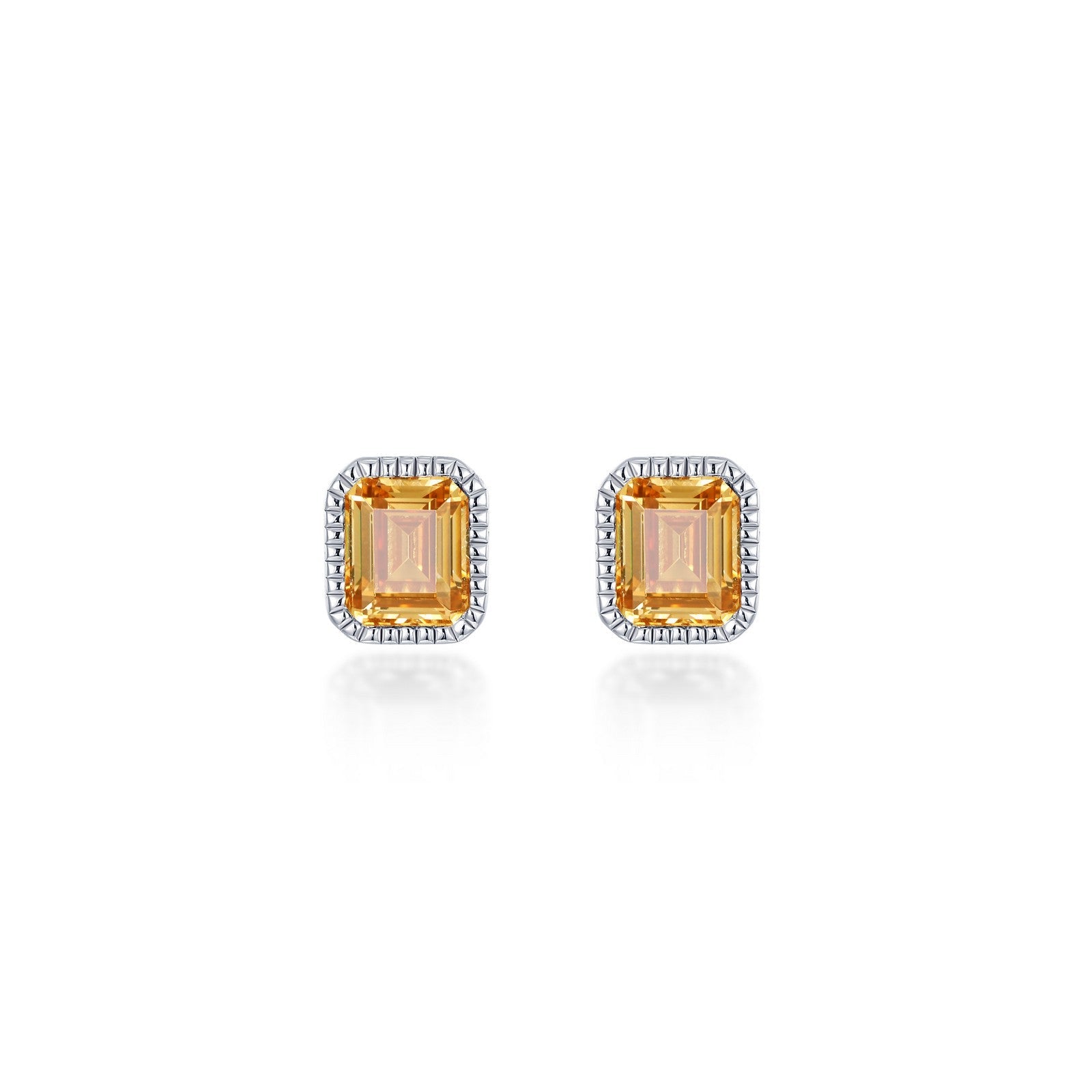 May Birthstone Solitaire Stud Earrings BE008EMP00
