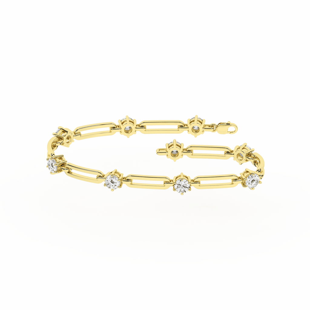 Open Link Diamond Bracelet (Round) BF00832-4Y
