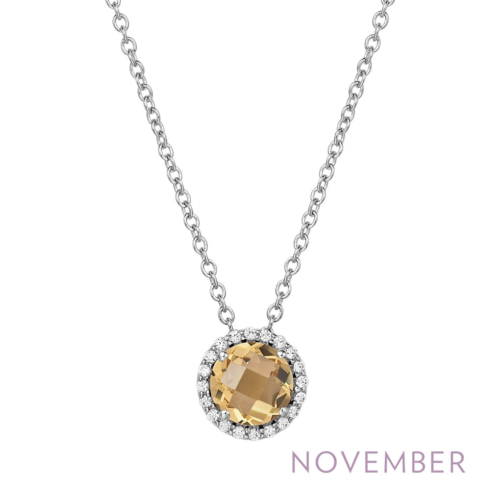 Lafonn Birthstone Citrine November Necklace BN001CTP18