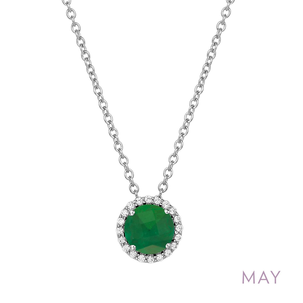 Lafonn Birthstone Emerald May Necklace BN001EMP18