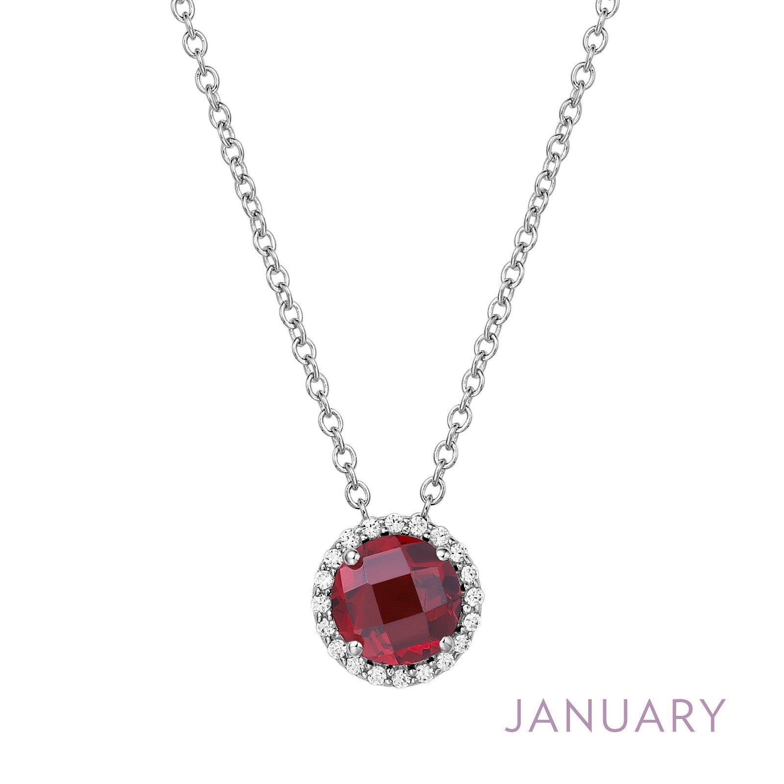 Lafonn Birthstone Garnet January Necklace BN001GNP18