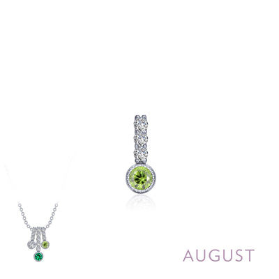 Lafonn Birthstone Peridot August Necklace BP002PDP00