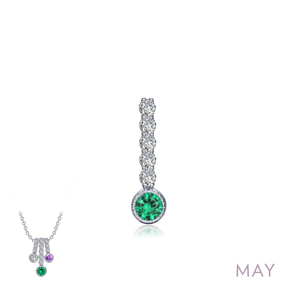 Lafonn Birthstone Emerald May Necklace BP003EMP00