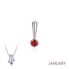 Lafonn Birthstone Garnet January Necklace BP004GNP00