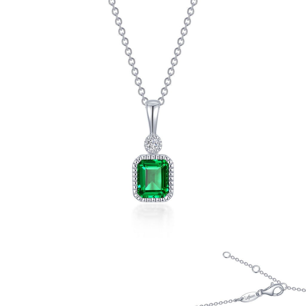 Lafonn Birthstone Emerald May Emerald Necklace BP009EMP20