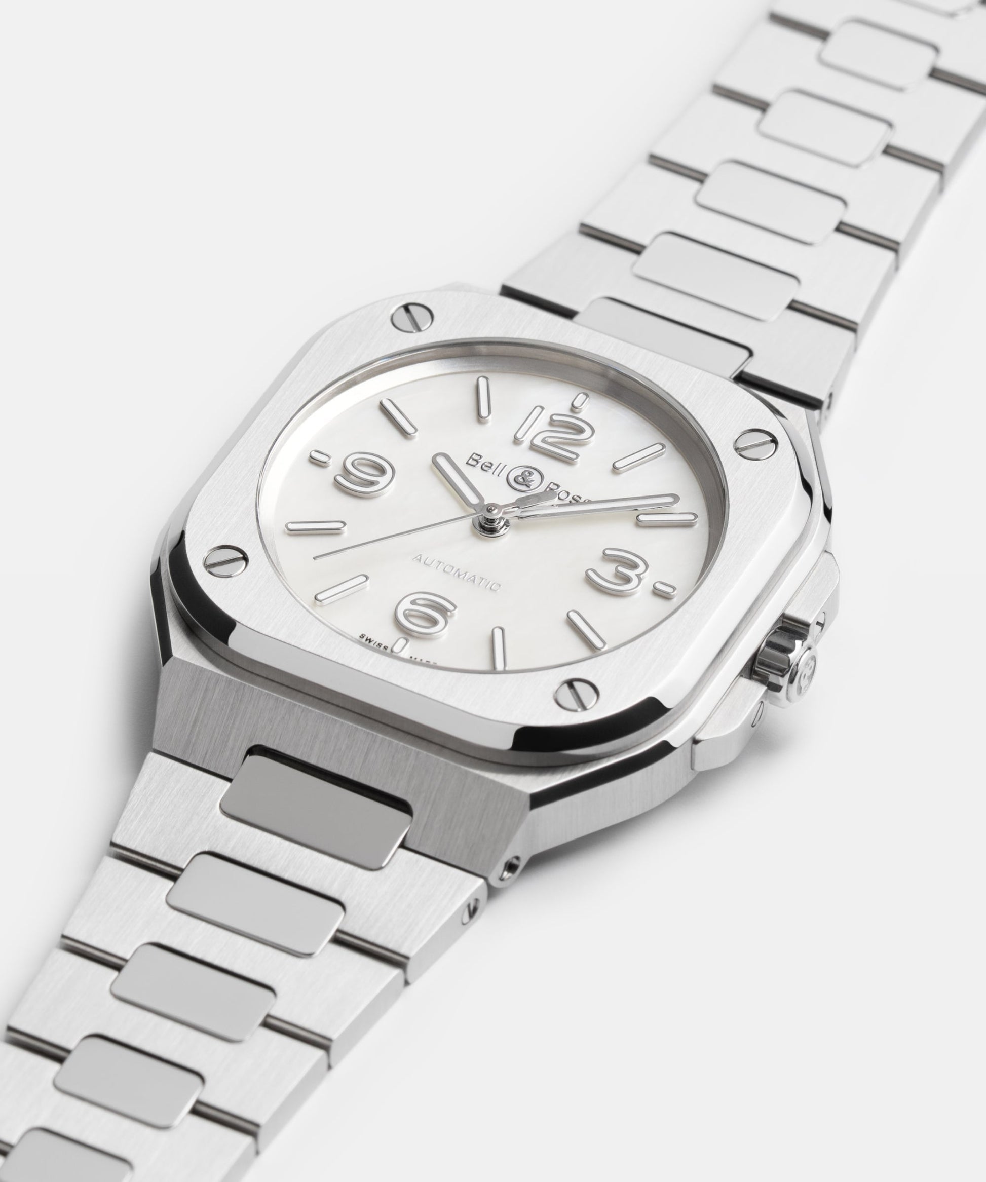 Bell & Ross BR-05 36 mm Mother Of Pearl Steel BR05A-S-BU-ST/SST