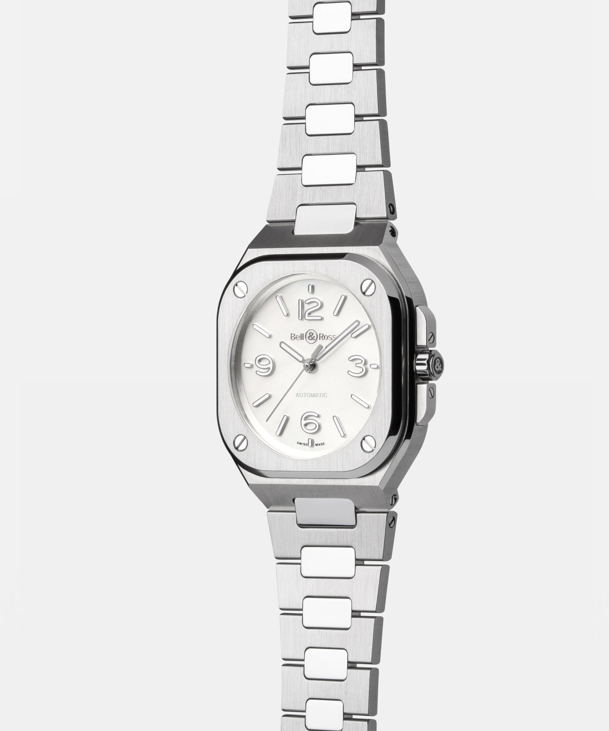 Bell & Ross BR-05 36 mm Mother Of Pearl Steel BR05A-S-BU-ST/SST