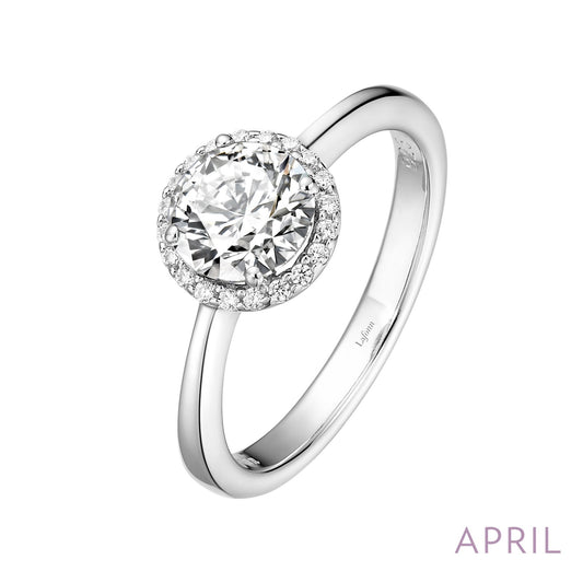Lafonn Birthstone April Diamond Ring BR001DAP08
