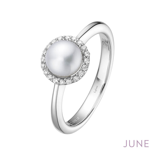 Lafonn Birthstone Pearl June Ring BR001PLP07