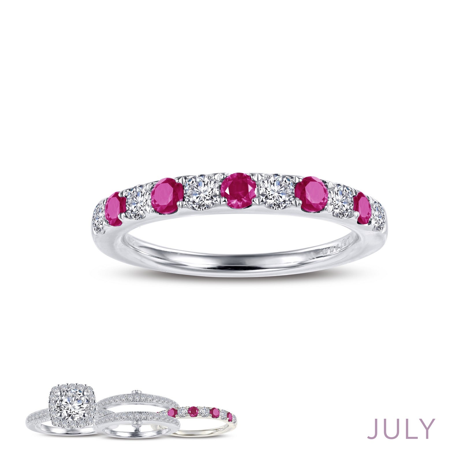 Lafonn Birthstone July Ring BR004RBP