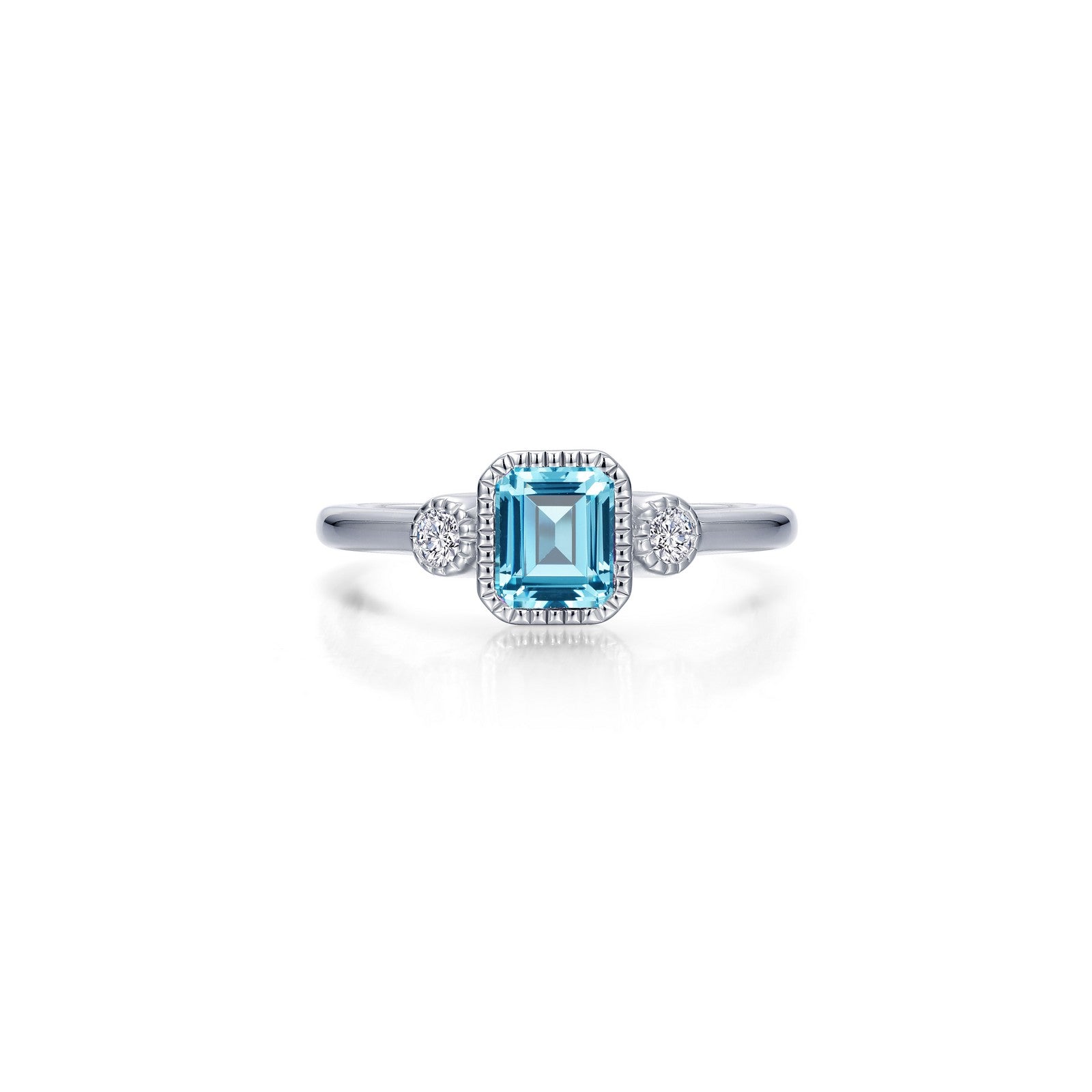 Lafonn Birthstone Emerald November Aquamarine Ring BR006AQP