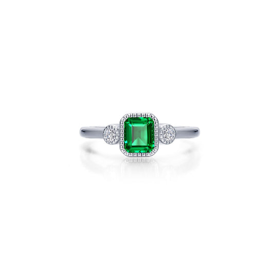 Lafonn Birthstone Emerald May Emerald Ring BR006EMP07