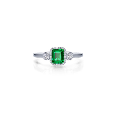 Lafonn Birthstone Emerald May Emerald Ring BR006EMP