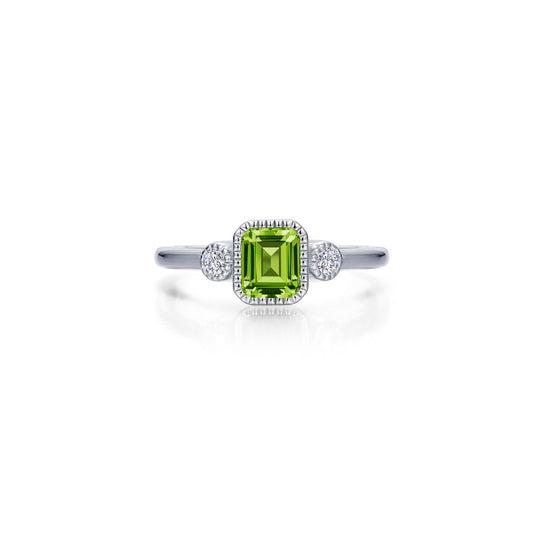 Lafonn Birthstone Emerald August Peridot Ring BR006PDP07
