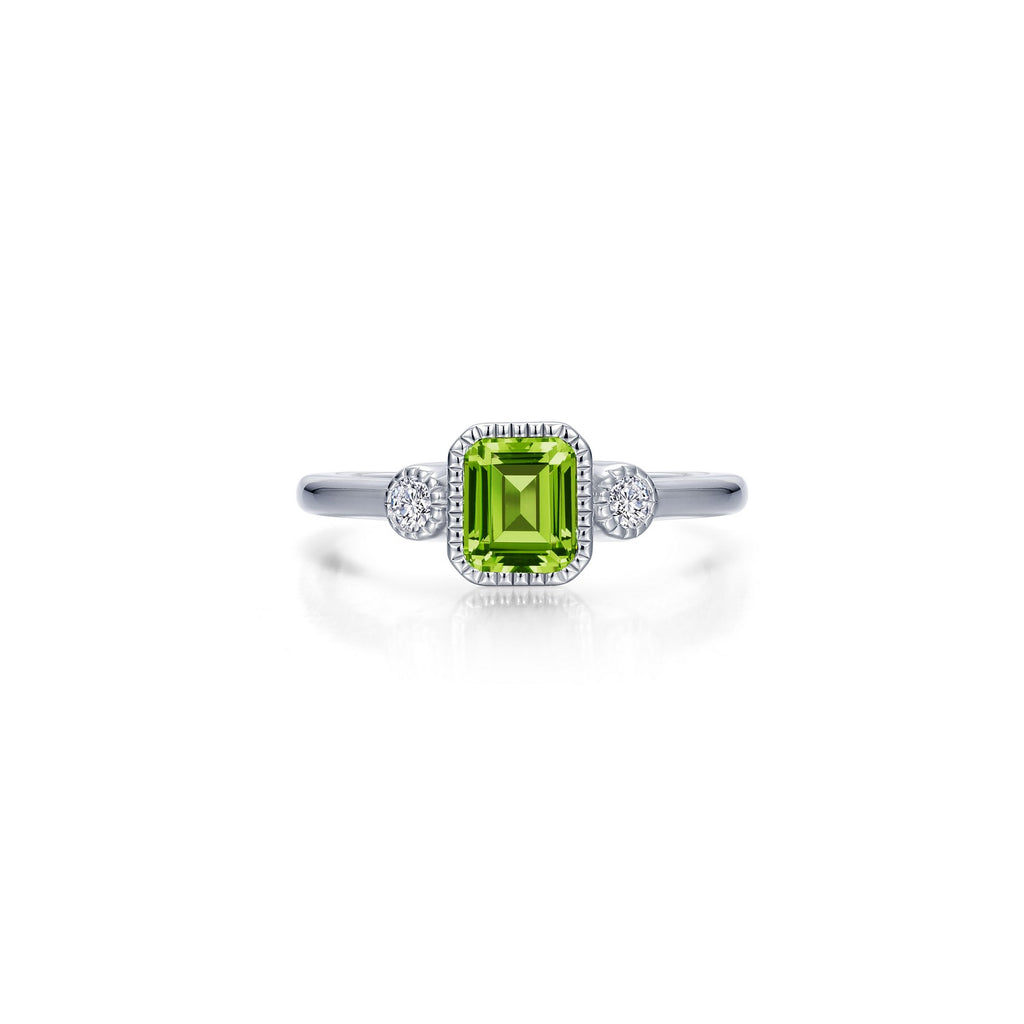 Lafonn Birthstone Emerald August Peridot Ring BR006PDP