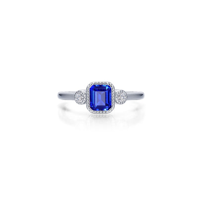 Lafonn Birthstone Emerald October Sapphire Ring BR006SAP