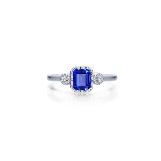 Lafonn Birthstone Emerald February Sapphire Ring BR006SAP09