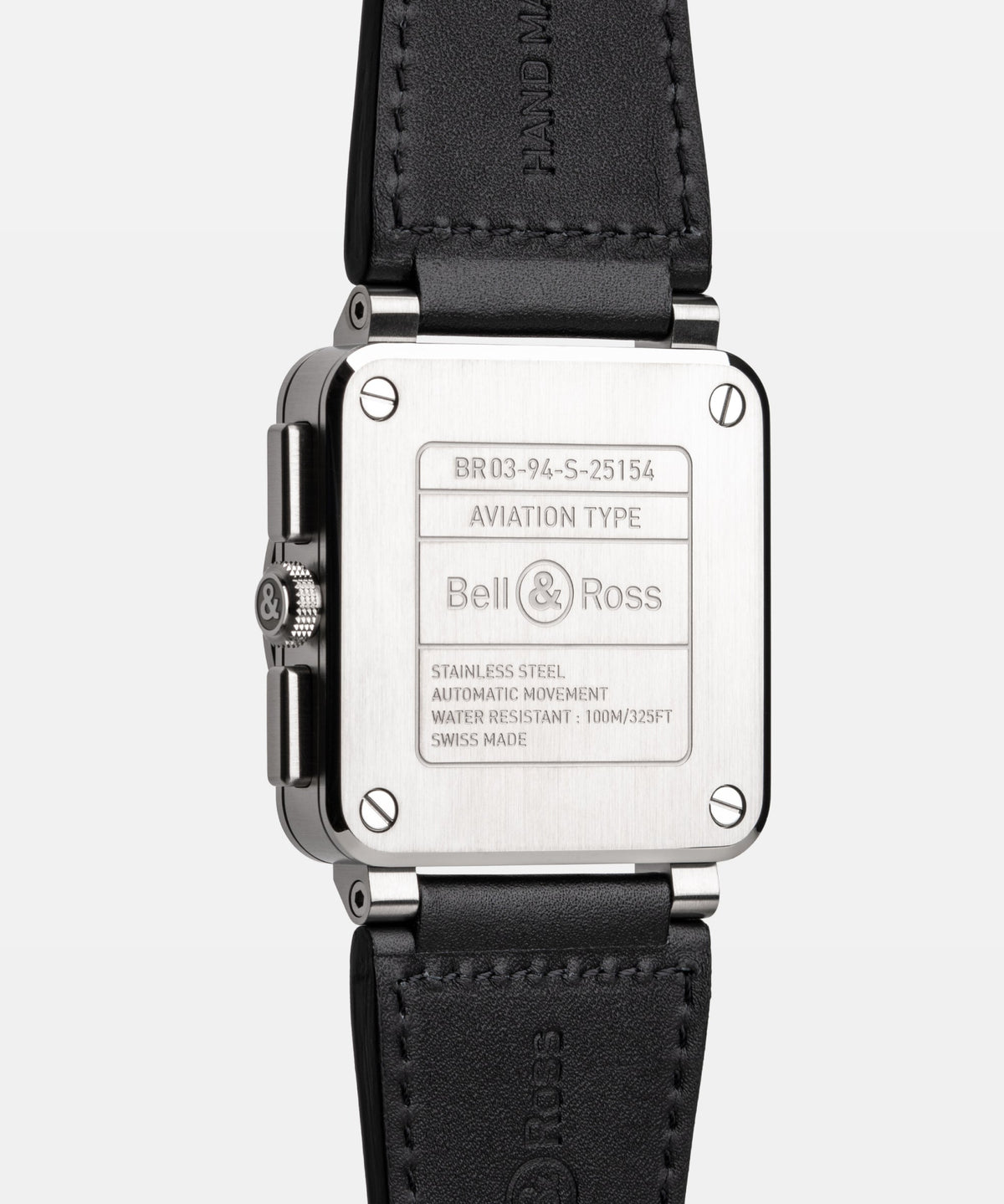 Bell & Ross BR-03 Chrono Black Steel BR0394-BLC-ST/SCA
