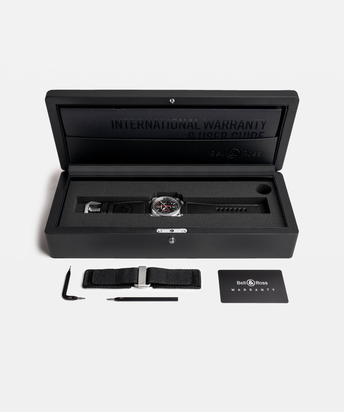 Bell & Ross BR-03 Chrono Black Steel BR0394-BLC-ST/SCA