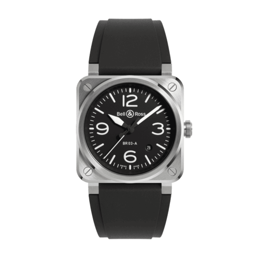 Bell & Ross Steel Watch BR03A-BL-ST/SRB