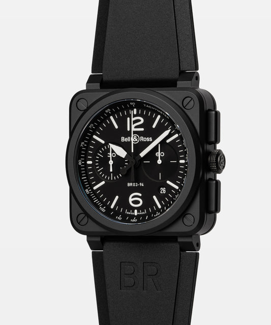 BR-03 Chrono Black Matte 42 BR0394-BL-CE