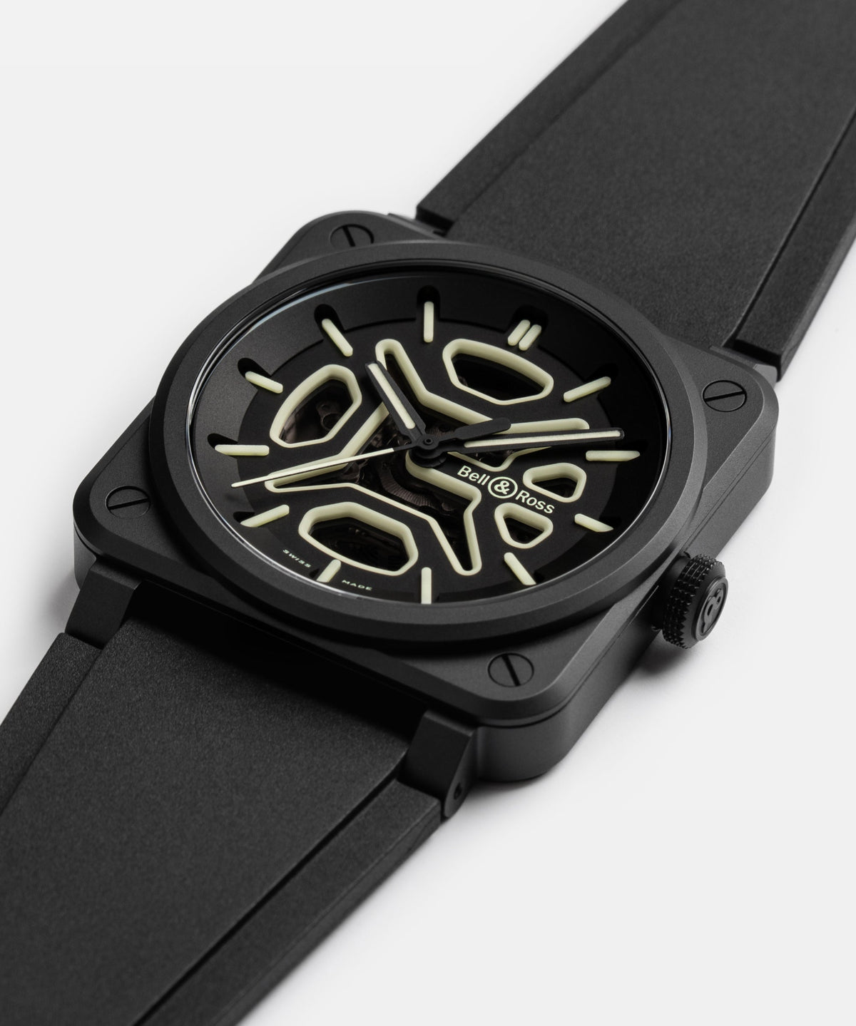 Bell & Ross BR-03 Skeleton Lum Ceramic BR03A-LM-SKCE/SRB