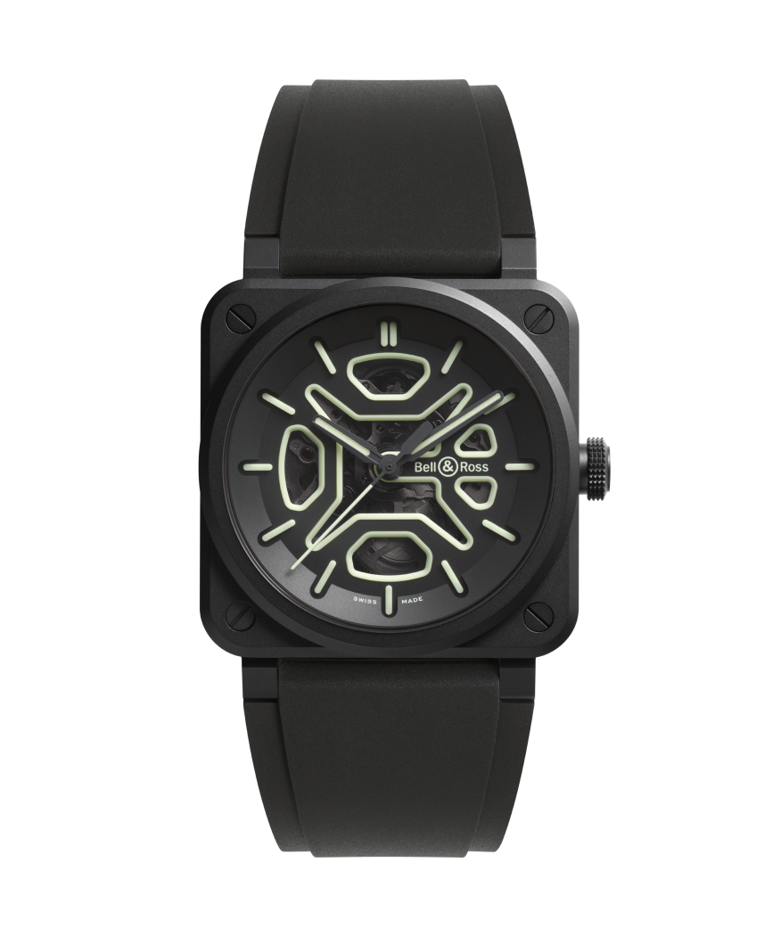 Bell & Ross BR-03 Skeleton Lum Ceramic BR03A-LM-SKCE/SRB