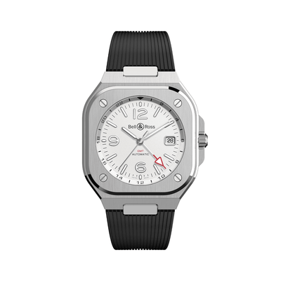 BR-05 GMT White 41 MM BR05G-SI-ST/SRB