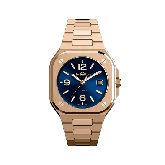 BR-05 Blue Gold 40 mm BR05A-BLU-PG/SPG