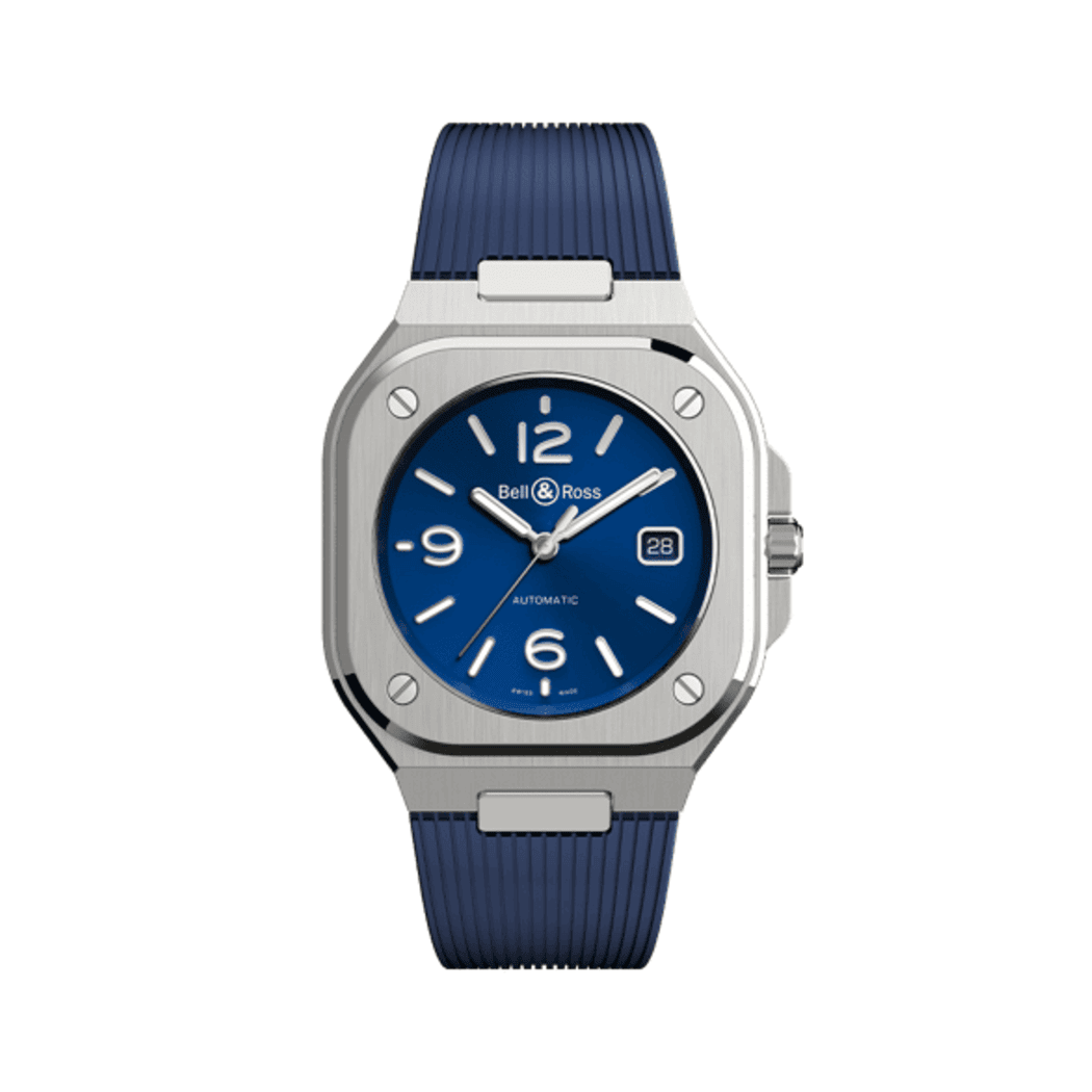 Bell & Ross Auto Blue Steel Watch BR05A-BLU-ST/SRB