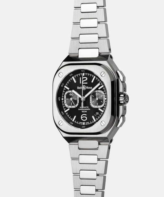 BR-05 Chrono Black Steel 42 mm BR05C-BLC-ST/SST