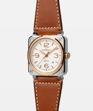 BR-03 White Steel & Gold 41 mm BR03A-WH-STPG/SCA